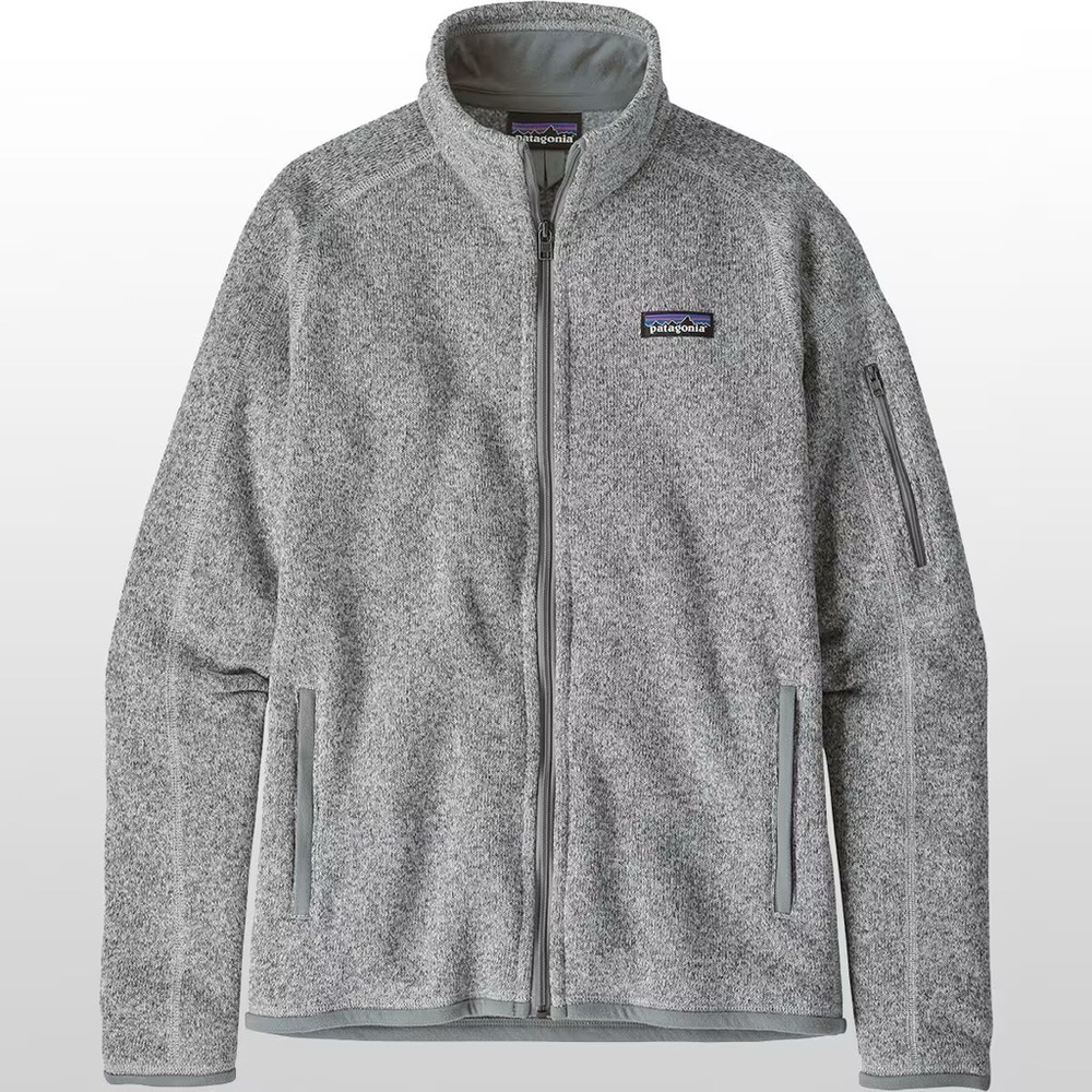 Patagonia Full Zip Better Sweater in Birch White
